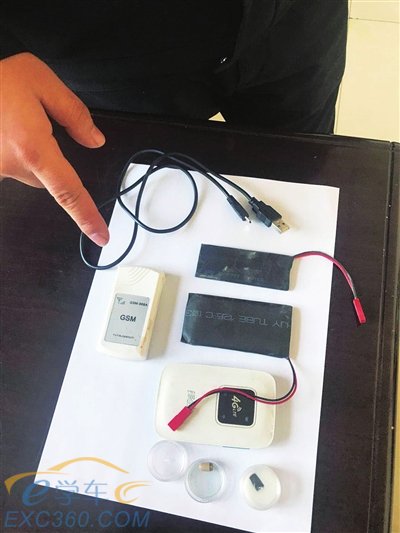 蘇某某考試作弊用的設備。